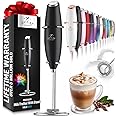 Zulay Kitchen Powerful Milk Frother Wand - Ultra Fast Handheld Drink Mixer - Electric Whisk Foam Maker for Coffee, Lattes, Ca