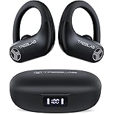 TREBLAB X3 Pro - Workout True Wireless Earbuds, Comfortable Earhooks, Bluetooth 5.3, Punchy Bass, Noise Isolation, 145H Playt