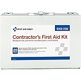 First Aid Only 9302-25M 25-Person Contractor's Emergency First Aid Kit for Home Renovation, Job Sites, and Construction Vehic