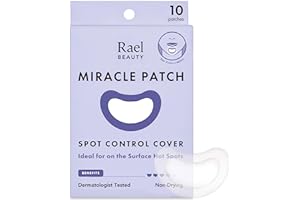 Rael Pimple Patches, Miracle Patches Large Spot Control Cover - Hydrocolloid Acne Patches for Face, Strip for Breakouts, Zit,