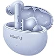 Fone de ouvido sem fio bluetooth TWS, FreeBuds HUAWEI 5i, branco, até 28 horas de reprodução, cancelamento de ruído ativo de 