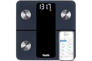 Vitafit Smart Bathroom Scale for Body Weight, Weighing Professional Factory Since 2001, App Sync Digital Scales 13 Body Compo