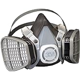 3M Disposable Respirator, Half Face Piece Assembly 5301, Organic Vapor Respiratory Protection, Large Size