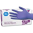 MedPride Powder-Free Nitrile Exam Gloves, Iris Blue, Medium, Box/100