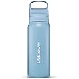 LifeStraw Go Series – Insulated Stainless Steel Water Filter Bottle for Travel and Everyday use removes Bacteria, parasites a