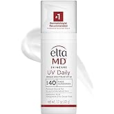 EltaMD UV Daily SPF 40 Face Sunscreen Moisturizer with Zinc Oxide, Daily Moisturizer with SPF, 1.7 oz Pump