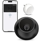 Level Lock+ Connect Wi-Fi Smart Lock plus Apple Home Keys - Remotely Control from Anywhere - includes Key Fobs - Works with i