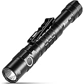 WUBEN T2 Pen Flashlight, 550 Lumens AA Flashlight, EDC Tactical Flashlight, 2AA Battery Powered, with Memory Function, 5 Ligh