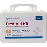 First Aid Only 90562 ANSI A 25-Person Emergency First Aid Kit for Office, Home, and Construction, 89 Pieces