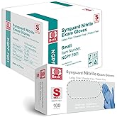 Basic Medical Blue Nitrile Exam Gloves - Latex-Free & Powder-Free - NGPF-7001(Case of 1,000), Small