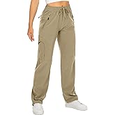 Womens Hiking Pants Quick Dry UPF 50 Travel Golf Pants lightweight Camping Work Cargo Pants Zipper Pockets