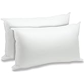 Foamily Throw Pillow Inserts 12x20-inch, Set of 2 Rectangle Lumbar Pillow Insert & Pillow Forms, Polyester Indoor Throw Pillo