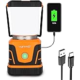 Camping Lantern Rechargeable 2200LM, LED Flashlight Lanterns for Power Outages, Emergency,Camping,Hurricane, Lanterns with IP
