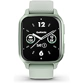 Garmin Venu® Sq 2 GPS Smartwatch, All-Day Health Monitoring, Long-Lasting Battery Life, AMOLED Display, Cool Mint