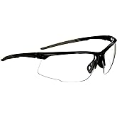 3M Performance Eyewear, Multi-Purpose Design, Black Frame, Clear Lens, 1/Pack