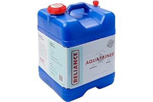 Reliance Products Aqua-Tainer 7 Gallon Rigid Water Container, Blue , 11.3 Inch x 11.0 Inch x 15.3 Inch