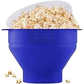 The Original Korcci Microwaveable Silicone Popcorn Popper, BPA Free Microwave Popcorn Popper, Collapsible Microwave Popcorn M