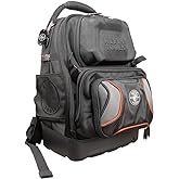 Klein Tools 55485 Tool Bag Backpack, Durable Electrician Backpack with 48 Pockets for Hand Tools, Waterproof Bottom, Removabl