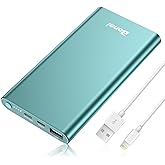 BONAI Portable Charger 12,000mAh 5V/3A Fast Charging Power Bank, Dural Input & Output Ports (USB-C in & Out) Portable Phone C