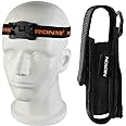 Flashlight,NICRON N7 Holster for Tactical Torch Flashlight Holder Nylon Pouch Clip Long Type Case with Adjustable Headband 10