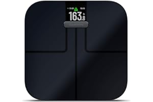 Garmin Index S2, Smart Scale with Wireless Connectivity, Measure Body Fat, Muscle, Bone Mass, Body Water% and More, Black (01