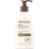Aveeno Daily Moisturizing Body Lotion with Soothing Prebiotic Oat, Gentle Lotion Nourishes Dry Skin With Moisture, Paraben-, 