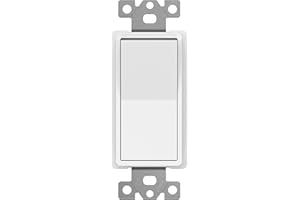 ENERLITES 4-Way Decorator Paddle Rocker Light Switch, Clamp Down Wiring, Grounding Screw, Residential Grade, 15A 120V/277V, U