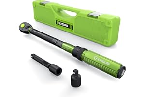 1/2 Drive Click Torque Wrench Dual-Range【10-170.0ft.lb/10-227Nm】±3% Precision Torque Wrench 1/2 Drive, 72 Tooth Dual-Directio