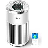 Govee Air Purifiers for Home Large Room Up to 1837 Sq.Ft, WiFi Smart Air Purifier with PM2.5 Monitor for Wildfire, H13 True H