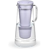 LifeStraw Home – Water Filter Pitcher, 10-Cup, Wisteria, BPA Free Designed for Everyday Protection Against Bacteria, parasite