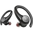 Tribit True Wireless Earbuds Bluetooth Headphones 65H Playtime Sports Earbuds with Earhook, IPX8 Waterproof Over-Ear Buds Bui