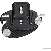 Nitze Camera Clip, Aluminum Capture Clip, Camera Backpack Mount with Anti-off Lock and 4-Side Mountable Arca Quick Release Pl