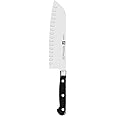 ZWILLING Professional S 7-inch Razor-Sharp German Hollow Edge Santoku Knife, Made in Company-Owned German Factory with Specia