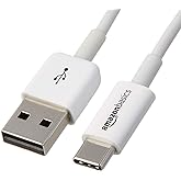Amazon Basics USB-C to USB-A 2.0 Fast Charger Cable, 480Mbps Speed, USB-IF Certified, for Apple iPhone 15, iPad, Samsung Gala