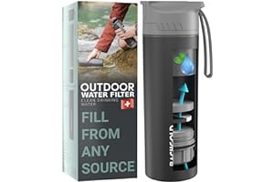 Survival gear and supplies-Water filtration system survival-Water bottle with filter travel-filter water purifier-emergency s