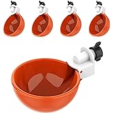 (5 Pack) Lil Clucker Large Automatic Chicken Waterer Cups | Chicken Water Feeder Suitable for Chicks, Duck, Goose, Turkey and