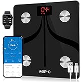 RENPHO Elis 1 Body Fat Scale, USB Rechargeable Digital Bathroom Scale, Smart Bluetooth Weight Scale, Electronic 13 Body Compo