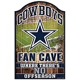 NFL Fan Cave Wood Sign, 11" x 17"