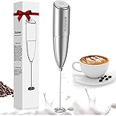 Hand Mixer Milk Frother for Coffee - Dutewo Frother Handheld Foam Maker for Lattes, Electric whisk Drink Mixer Mini Foamer fo