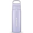 LifeStraw Go Series – Double Wall BPA-Free Vacuum Insulated 18 oz Stainless Steel Water Filter Bottle for travel and everyday