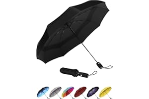 Repel Umbrella Windproof Travel Umbrellas for Rain - Easy Auto Open Close, Durable & Compact Umbrella, Strong Fiberglass Fram