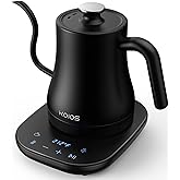 Gooseneck Electric Kettle with Temperature Control, 27oz/0.8L Fast Heat Electric Kettle for Pour Over Coffee/Tea, Auto Shut O