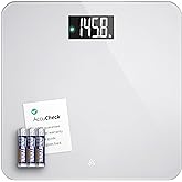 Greater Goods Digital AccuCheck Bathroom Scale for Body Weight, Capacity up to 400 lbs, Batteries Included, Ash Grey