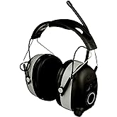 3M WorkTunes Connect + AM/FM Hearing Protector, Noise Reduction Rating (NRR) 24 dB, Wireless Bluetooth & Radio Ear Muffs With