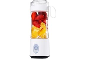 Portable Blender - Personal Size Smoothies and Shakes, Handheld Fruit Machine 13oz USB Rechargeable Juicer Cup, Ice Blender M