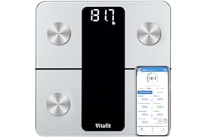 Vitafit Smart Bathroom Scale for Body Weight, FSA HSA Eligible, Weighing Professional Factory Since 2001, App Sync Digital Sc