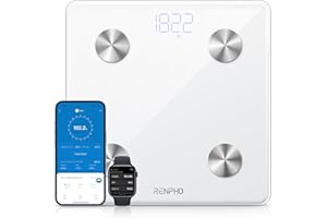 RENPHO Smart Scale, Digital Bathroom Scale for Weight, Scale with BMI, Body Fat, Muscle Mass, Body Composition Analysis, High