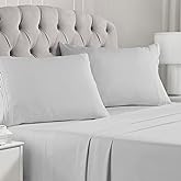 Mellanni Queen Sheets Set - 4 PC Iconic Collection Bedding Sheets & Pillowcases - Hotel Luxury, Extra Soft, Cooling Bed Sheet