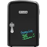 Chefman - Iceman Mini Portable Eraser Board Personal Fridge, Cools & Heats, 4L Capacity, Chills 6 12oz cans, 100% Freon-Free 