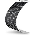 Renogy Solar Panel 200W 12V Lightweight Monocrystalline Semi-Flexible Bendable Mono Off-Grid Charger for Marine RV Cabin Van 